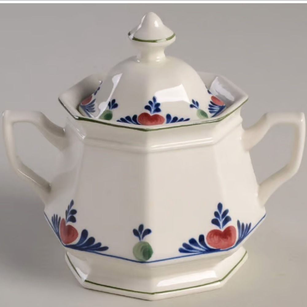 VERUSCHKA vintage English China Sugar bowl & lid - Picture 1 of 4